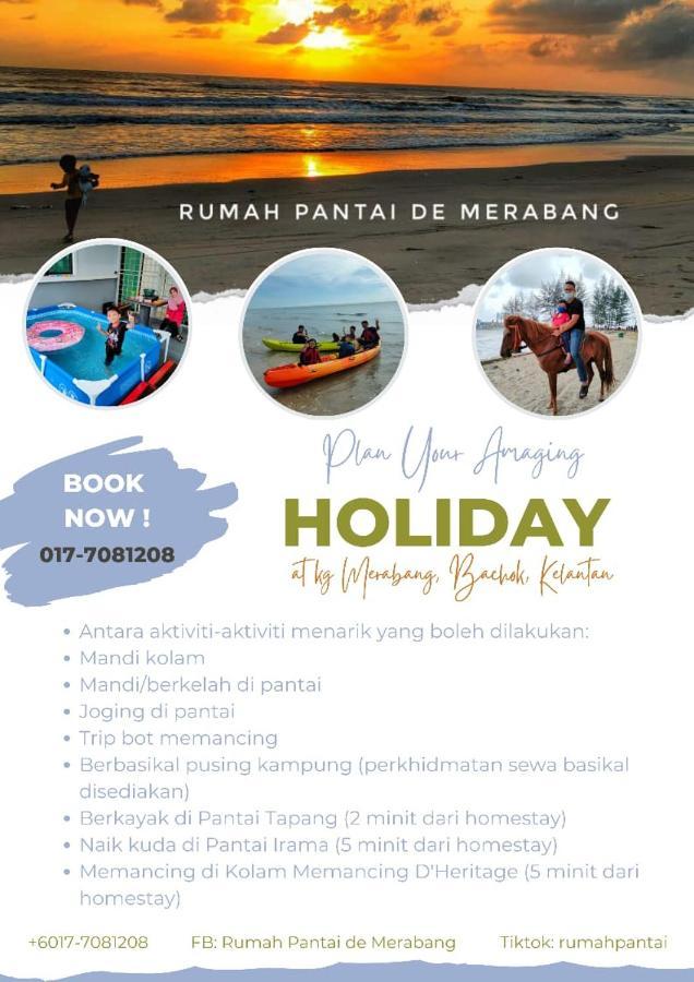 Rumah Pantai De Merabang Bachok Extérieur photo